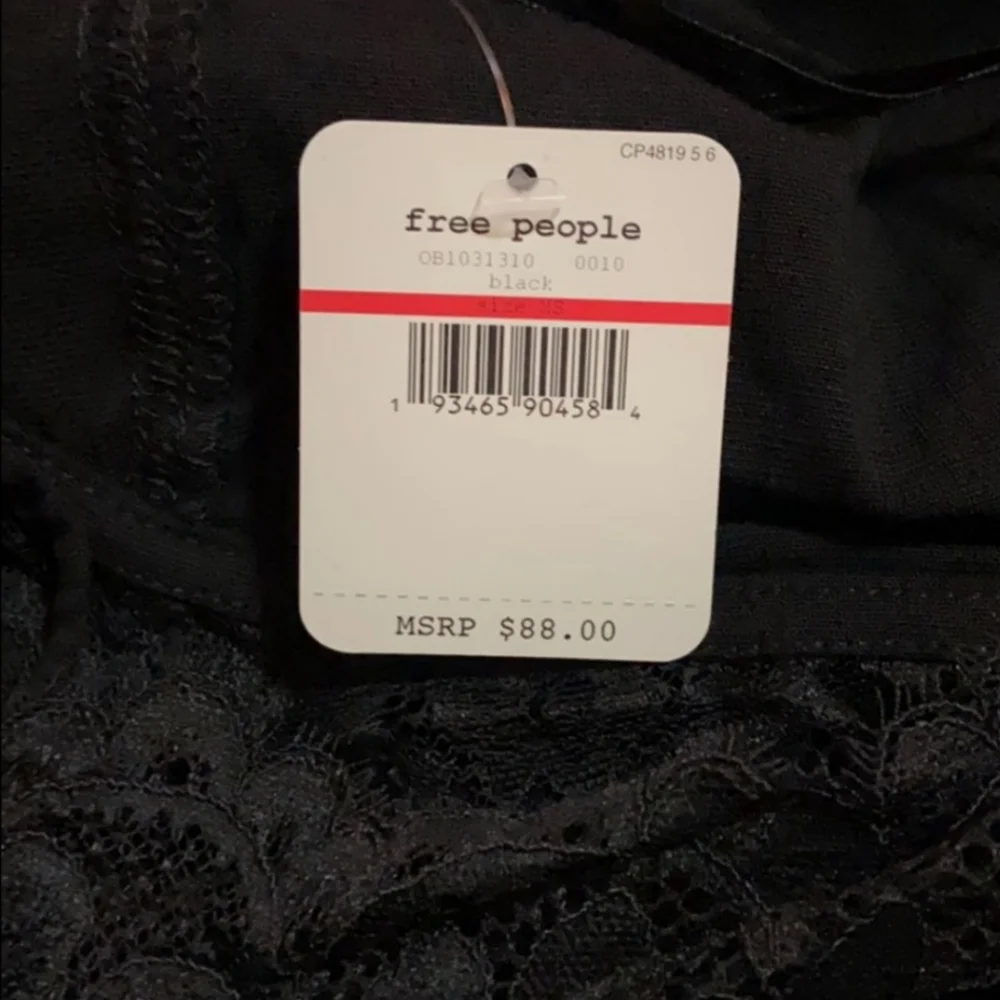 Free People Floral Lace One Shoulder Slip Dress